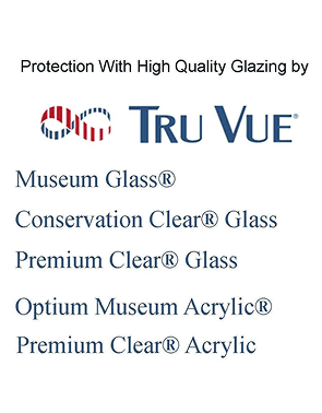 Tru Vue glazing options and trademarks listed.